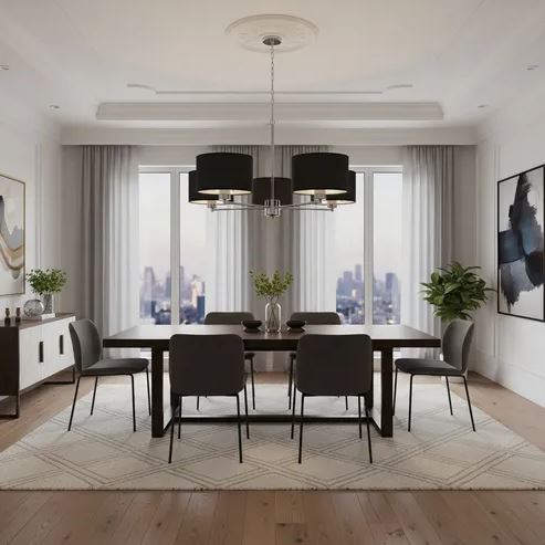 Araña Contemporánea 5 luces